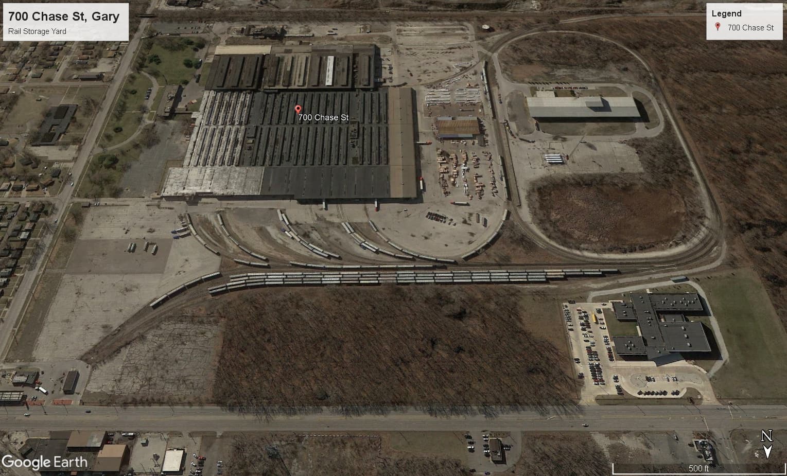 Gary, IN - Railcar Storage - BNSF, CN, CPKC, CSX, NS, UP, IHB - second view